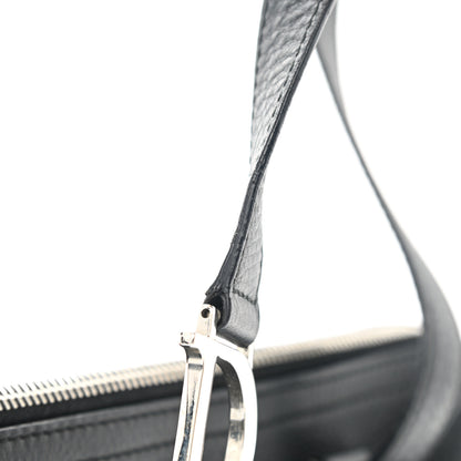 Christian Dior Calfskin Logo Charms Boston Black 11 of 13