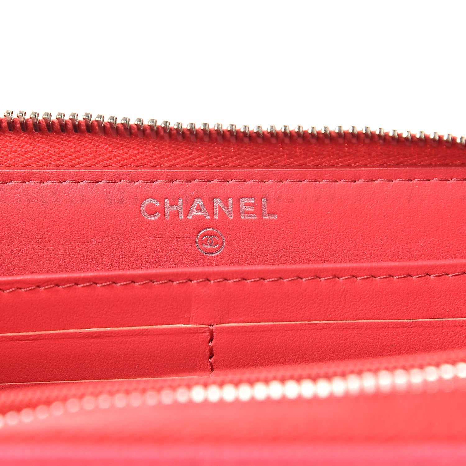Chanel Caviar Quilted Large Gusset Zip Around Wallet Pink 6 of 11