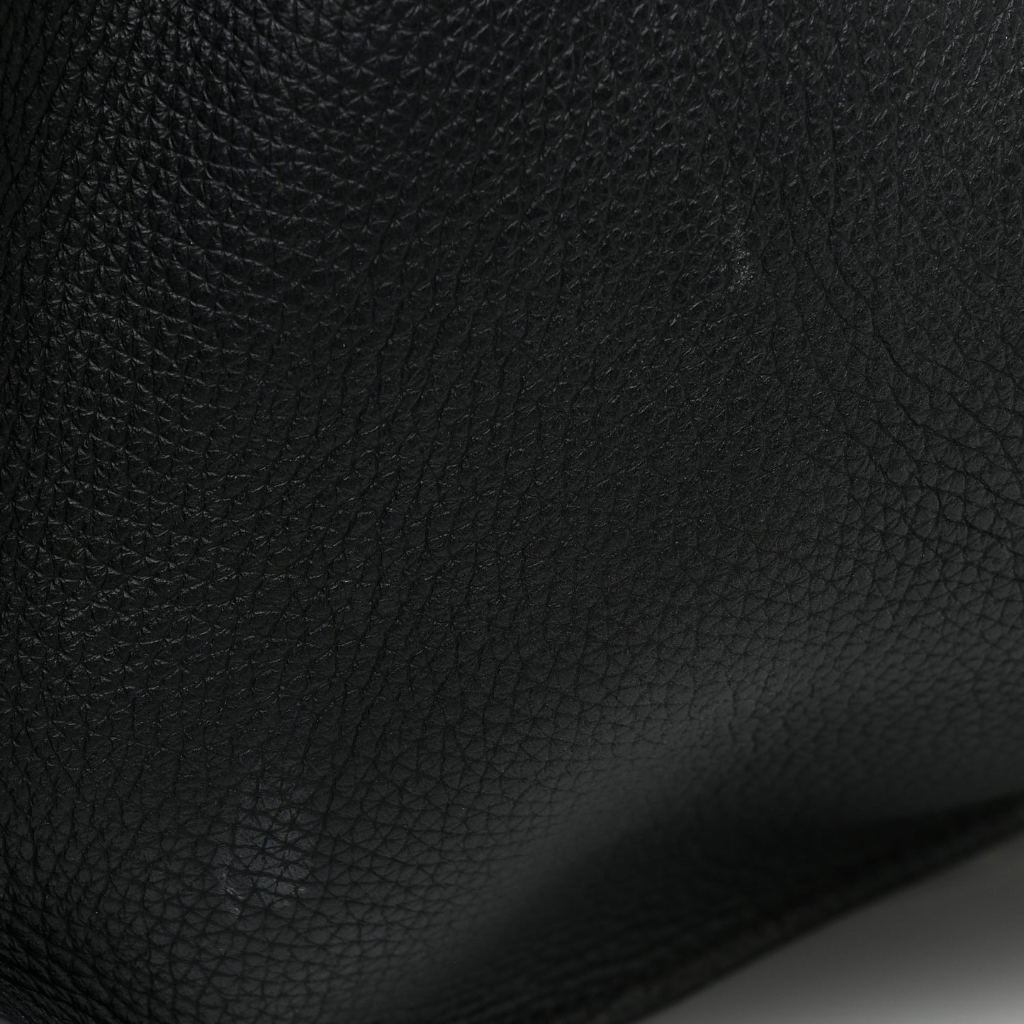 Supple Grained Calfskin Small Big Bag Black