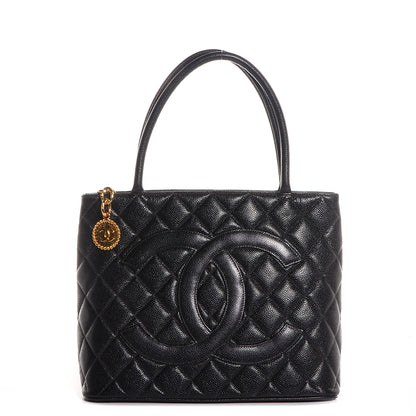 Chanel Caviar Medallion Tote Black 1 of 7
