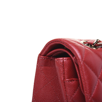 Chanel Caviar Quilted Small Double Flap Red 15 of 15