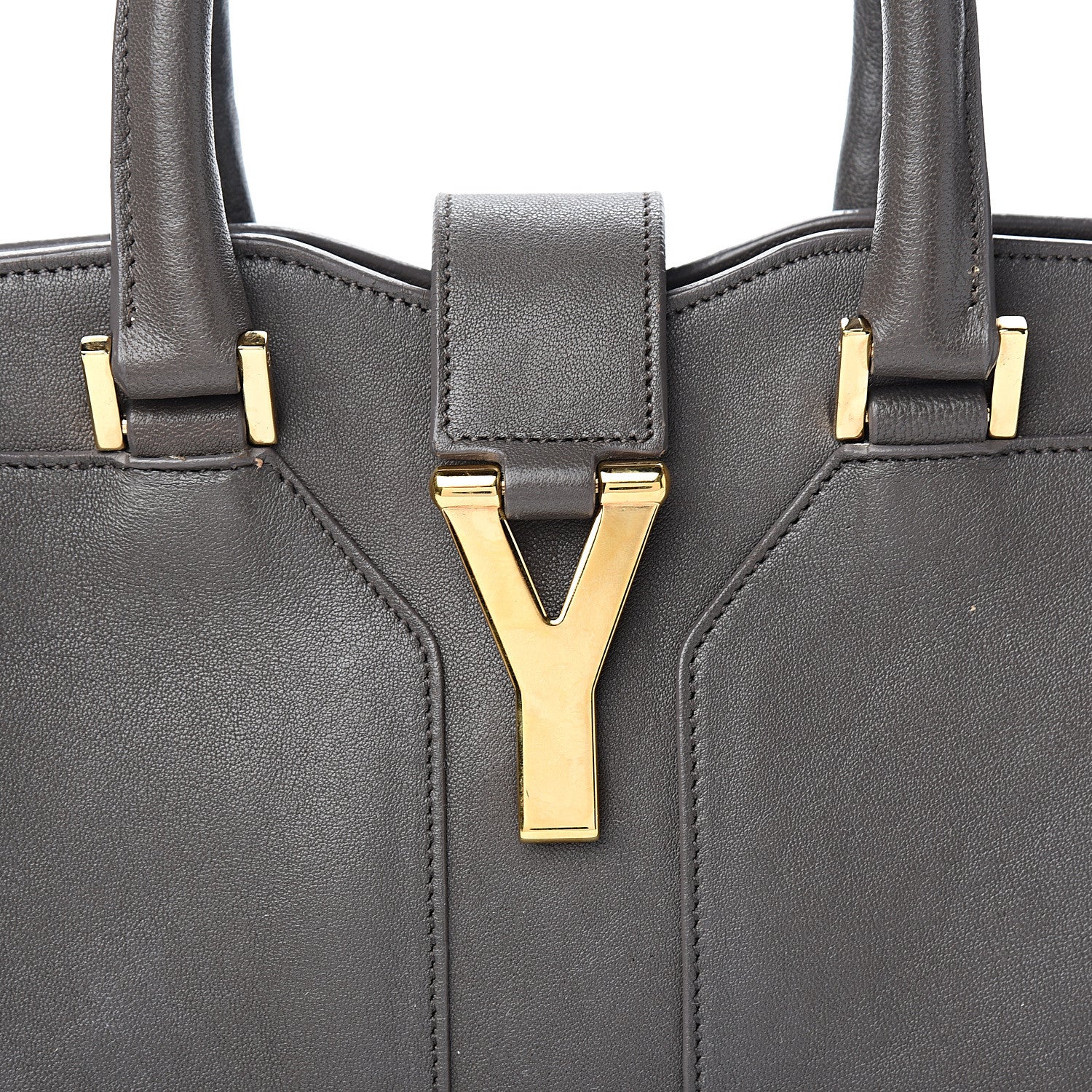 Saint Laurent Calfskin Medium Classic Y Cabas Grey 9 of 11