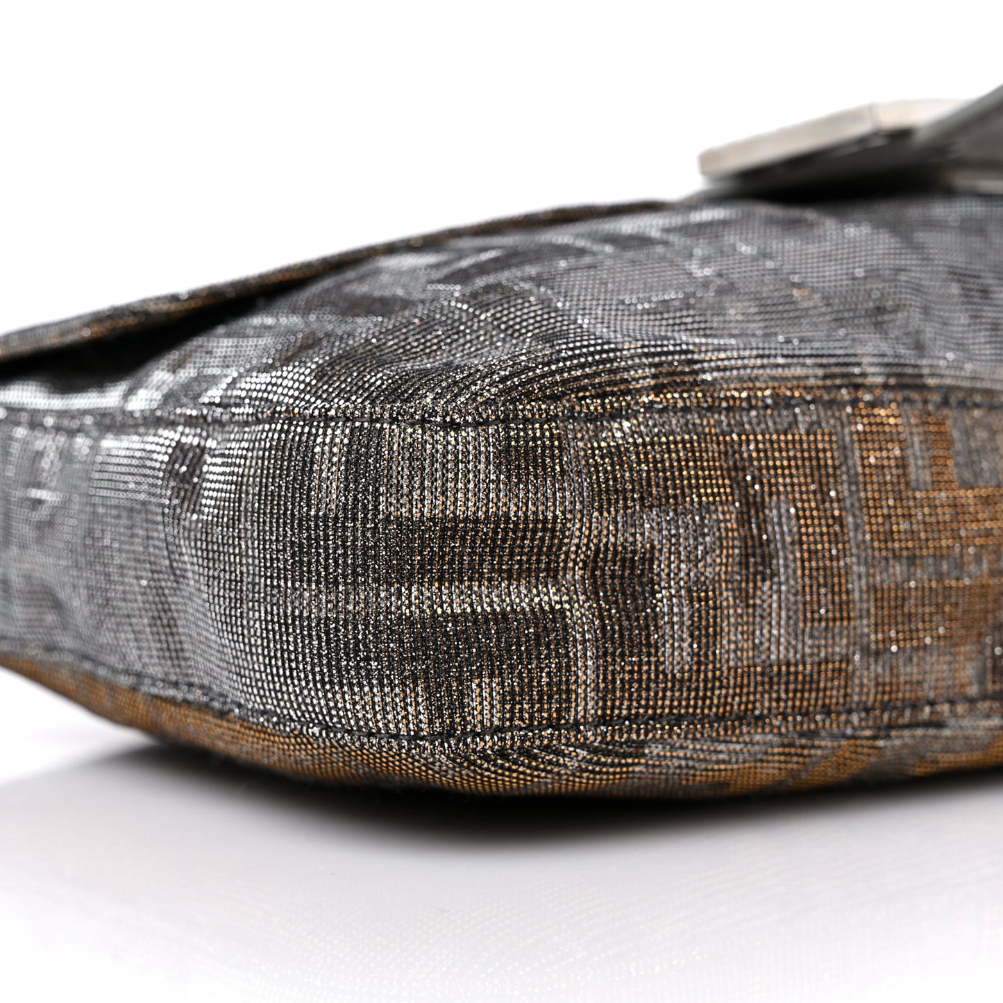 Metallic Lurex Zucca Vitello Baguette Oro Argento