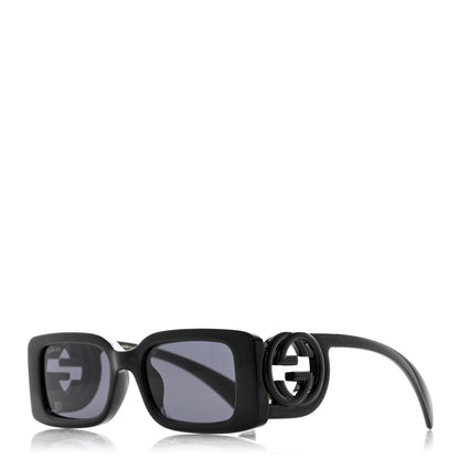 Gucci Acetate Chaise Rectangle Frame Sunglasses GG1325S Black 1 of 8