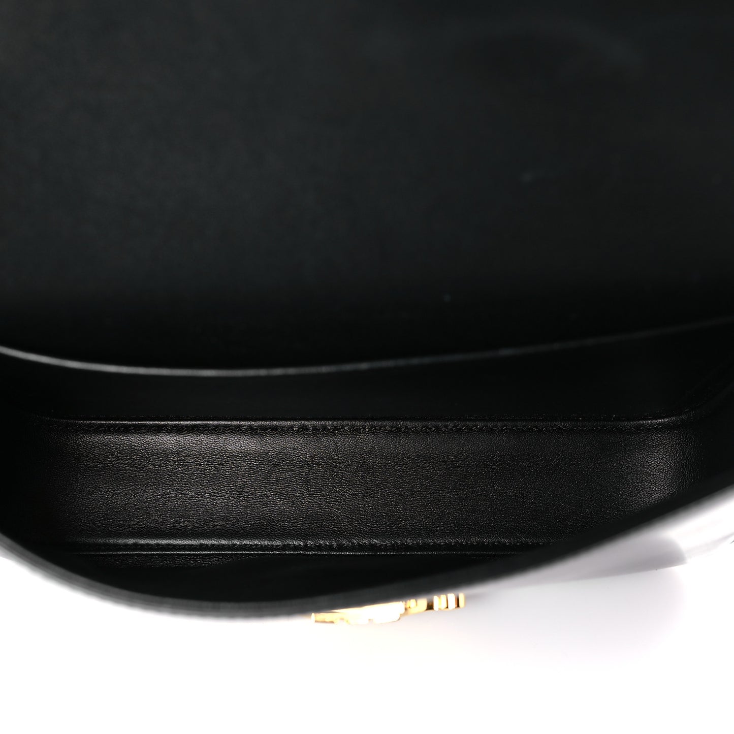 Shiny Calfskin Triomphe Shoulder Bag Black