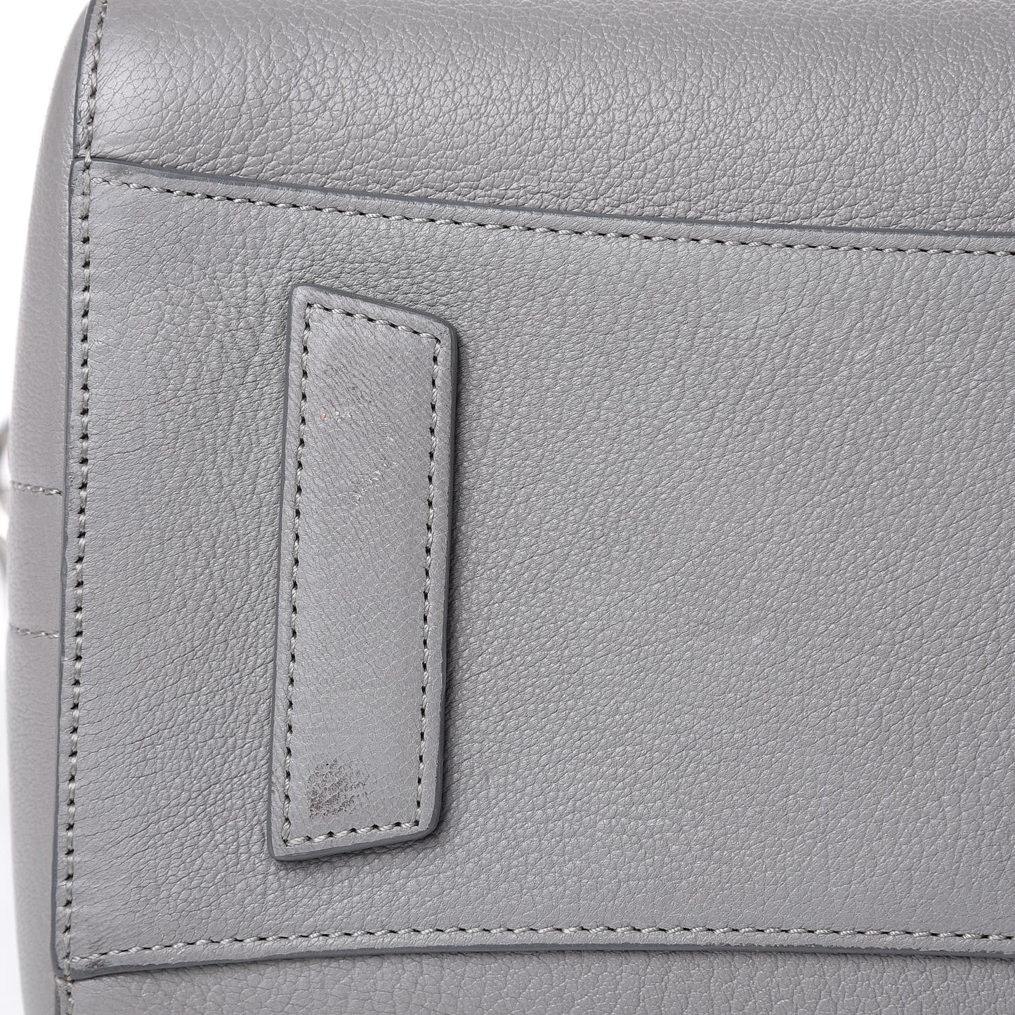 Sugar Goatskin Small Antigona Pearl Grey