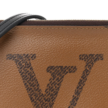 Louis Vuitton Reverse Monogram Giant Double Zip Pochette 7 of 10