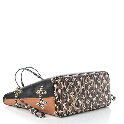 Louis Vuitton Monogram Giant Jungle Neverfull MM Black 4 of 10