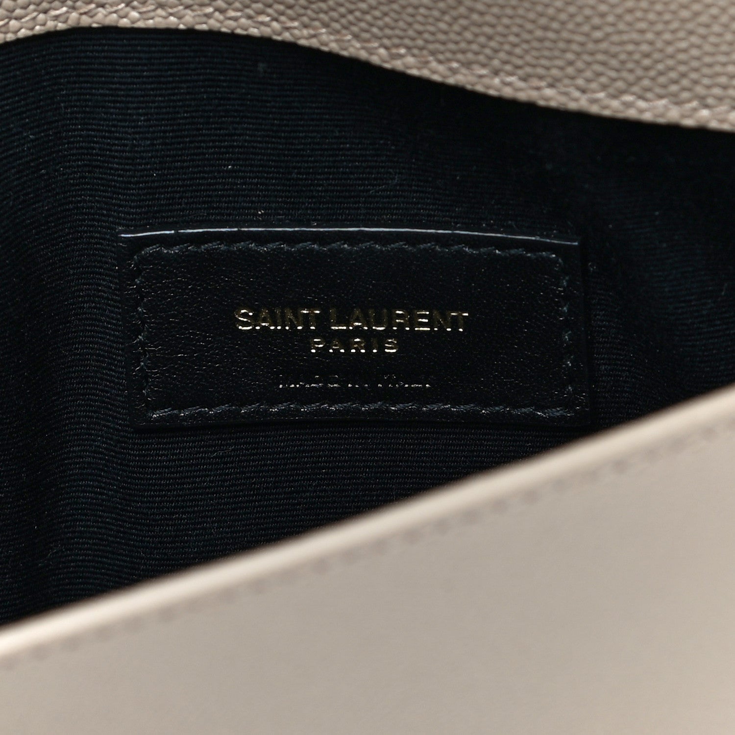 Saint Laurent Grain De Poudre Uptown Pouch Dark Beige 6 of 11