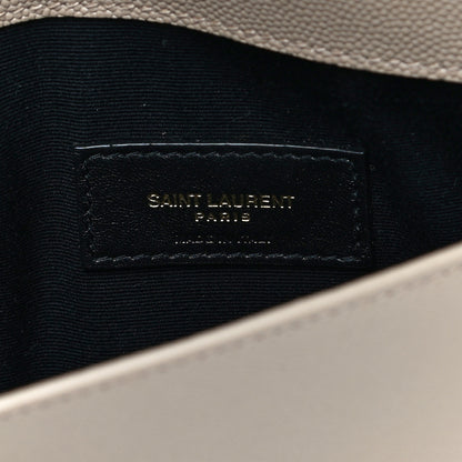 Saint Laurent Grain De Poudre Uptown Pouch Dark Beige 6 of 11