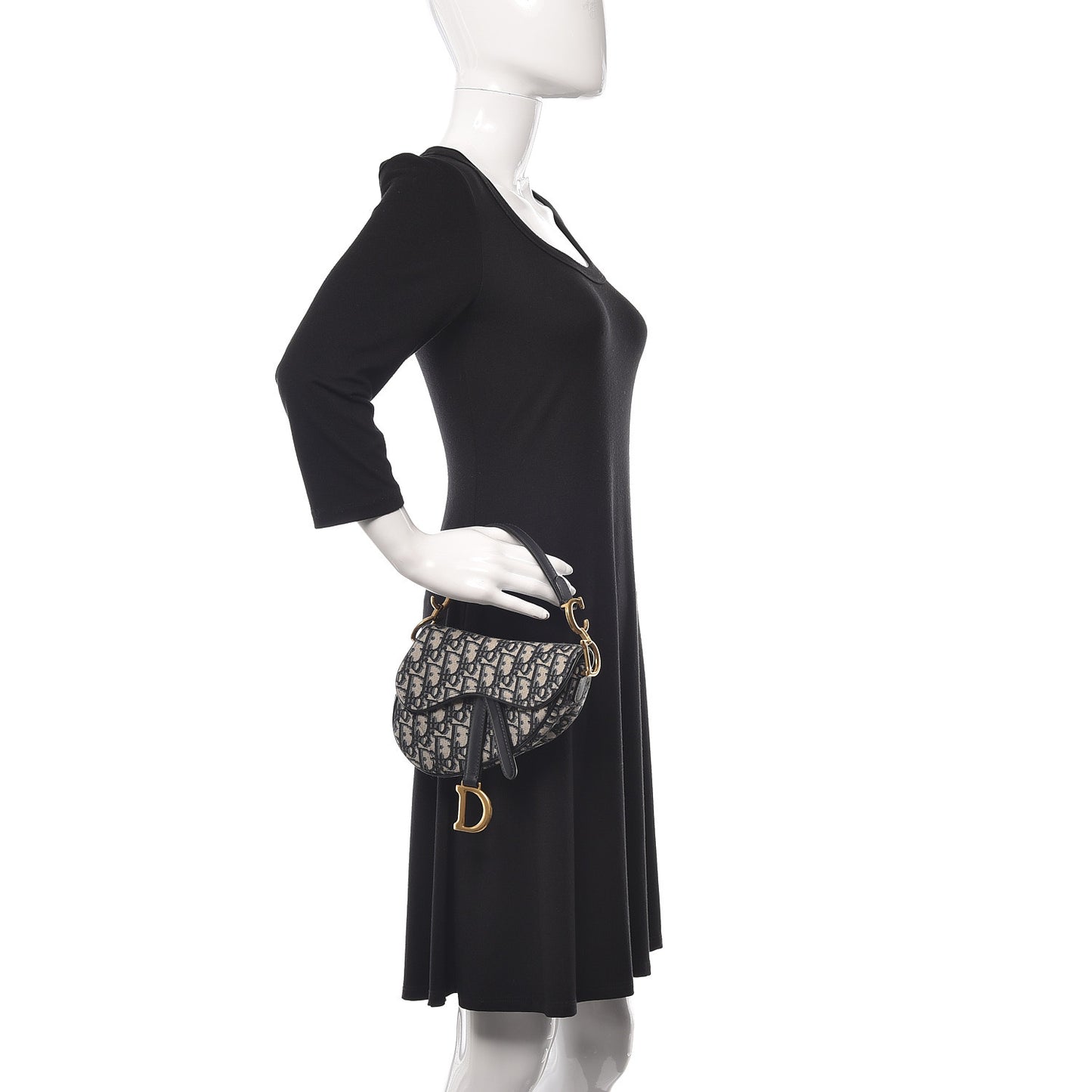 Oblique Mini Saddle Bag Blue