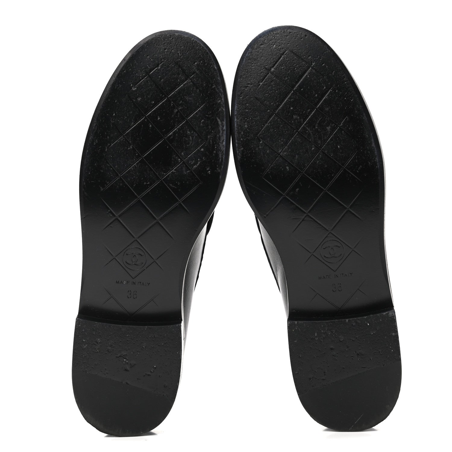 Chanel Lambskin Quilted CC Turnlock Loafers 36 Black 5 of 9