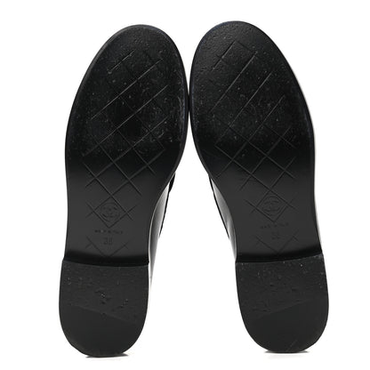 Chanel Lambskin Quilted CC Turnlock Loafers 36 Black 5 of 9