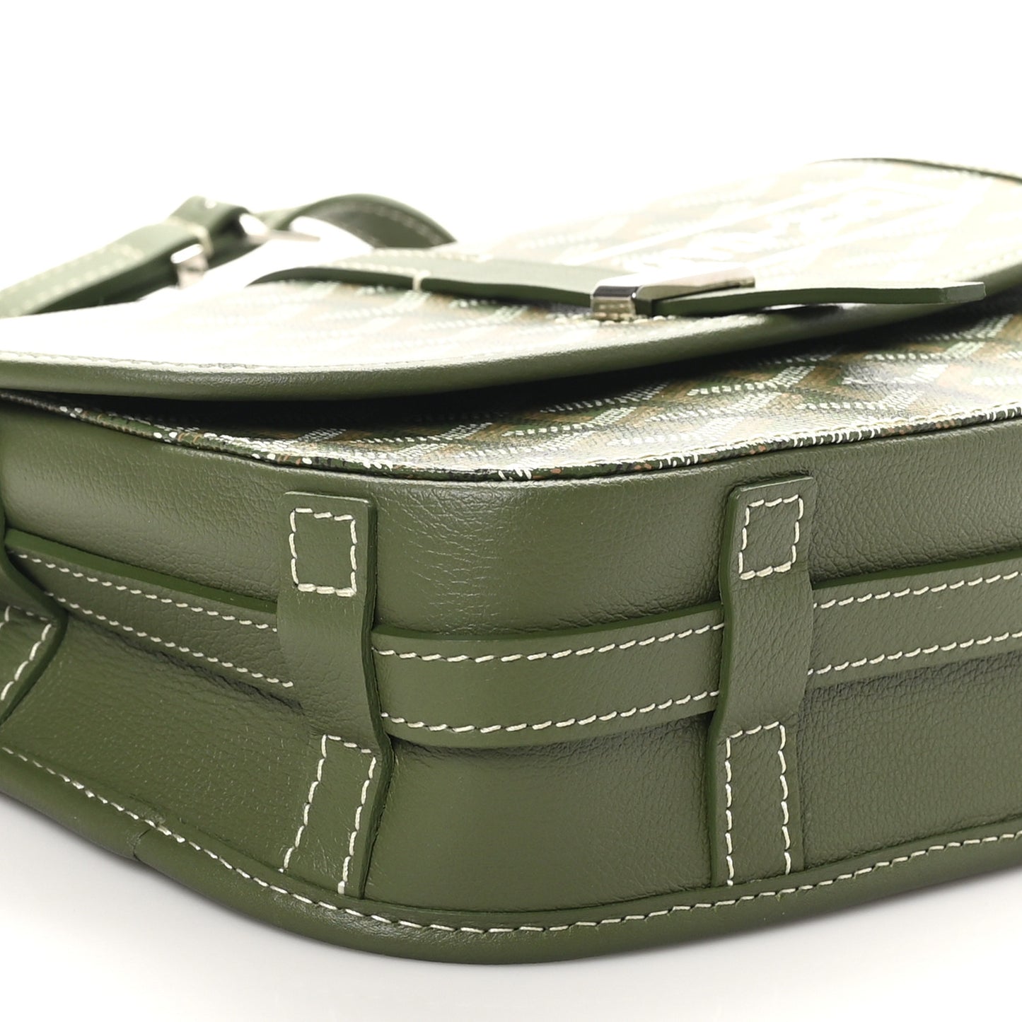 Goyardine Belvedere PM Messenger Bag Kaki