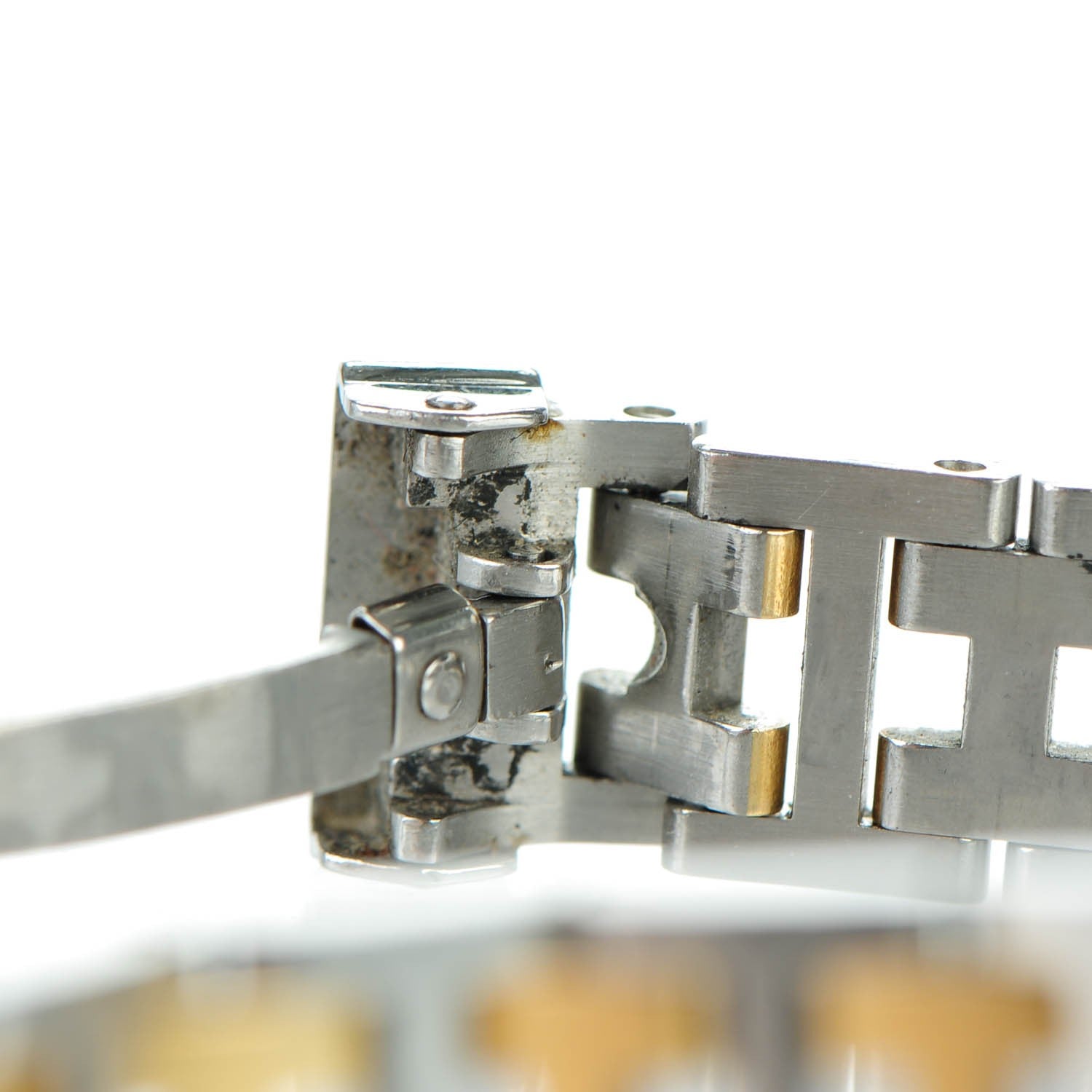 Hermes Stainless Steel 24mm Clipper Quartz Watch Gold 2 of 10