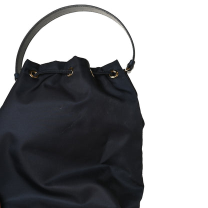 Prada Saffiano Tessuto Nylon Mini Bucket Crossbody Bag Navy 14 of 14