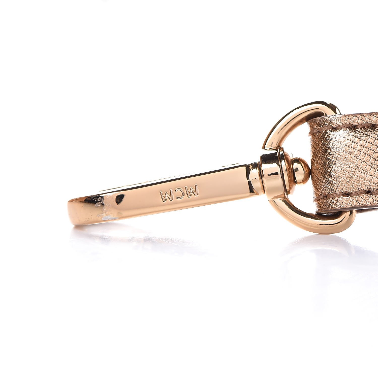 MCM Metallic Saffiano Nuovo Tote Gold 13 of 19