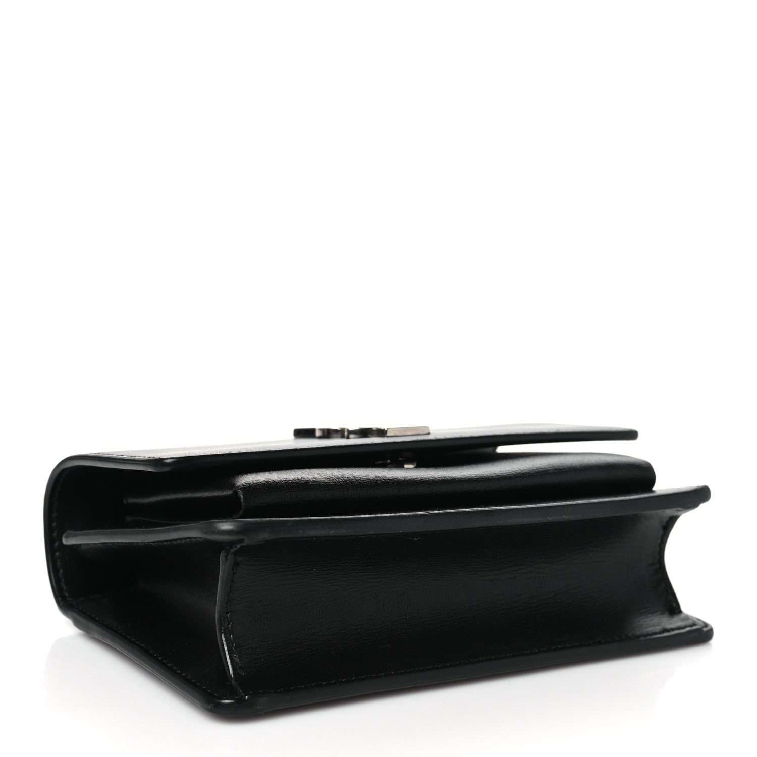 Saint Laurent Calfskin Monogram Sunset Chain Wallet Black 4 of 9