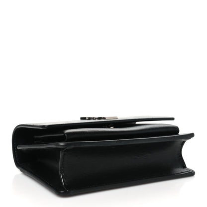 Saint Laurent Calfskin Monogram Sunset Chain Wallet Black 4 of 9