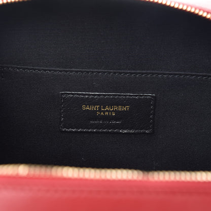 Saint Laurent Lambskin Matelasse Monogram Mini Vicky Camera Bag Rouge 6 of 9