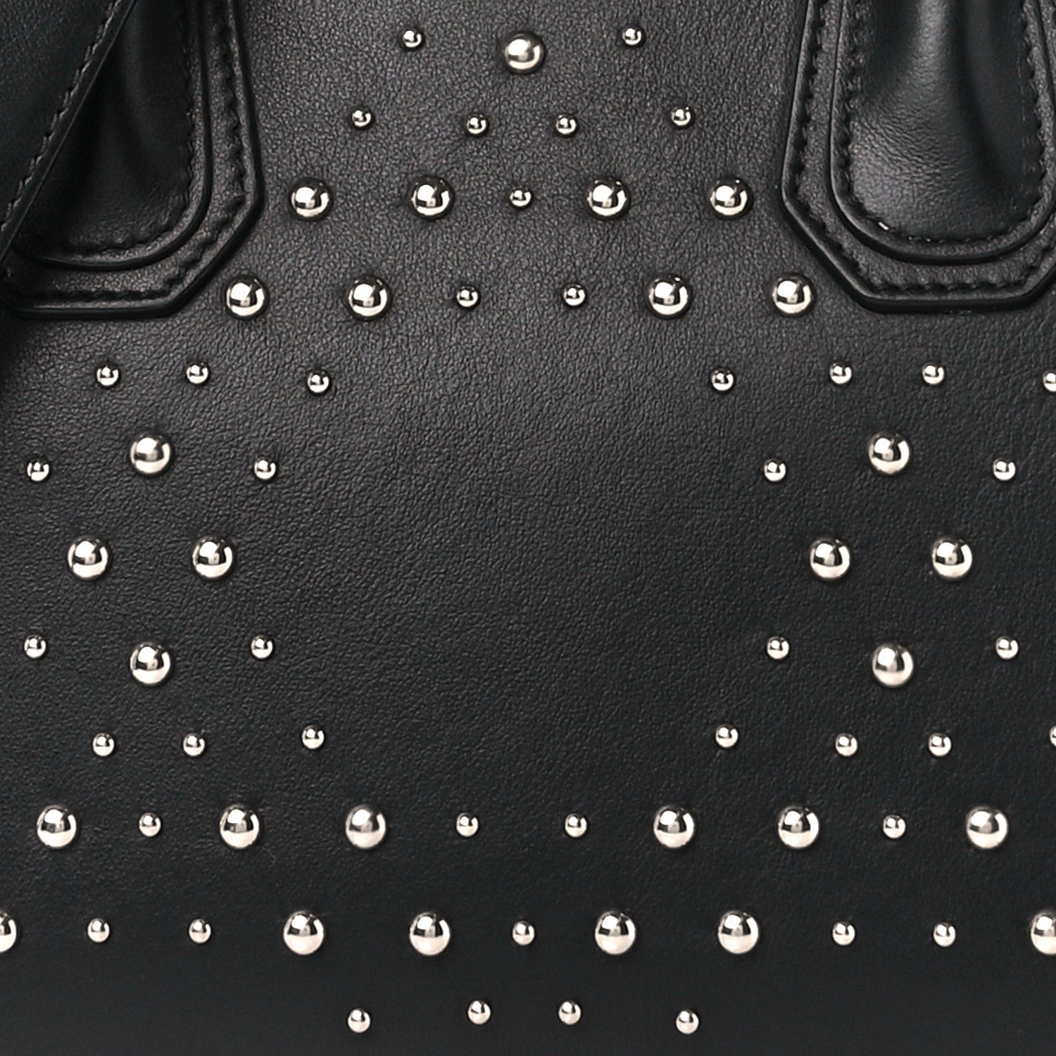 Givenchy Smooth Calfskin Small Studded Antigona Black 8 of 10