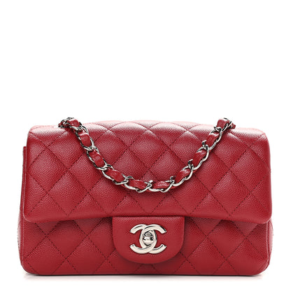 Chanel Caviar Quilted Mini Rectangular Flap Red 1 of 9