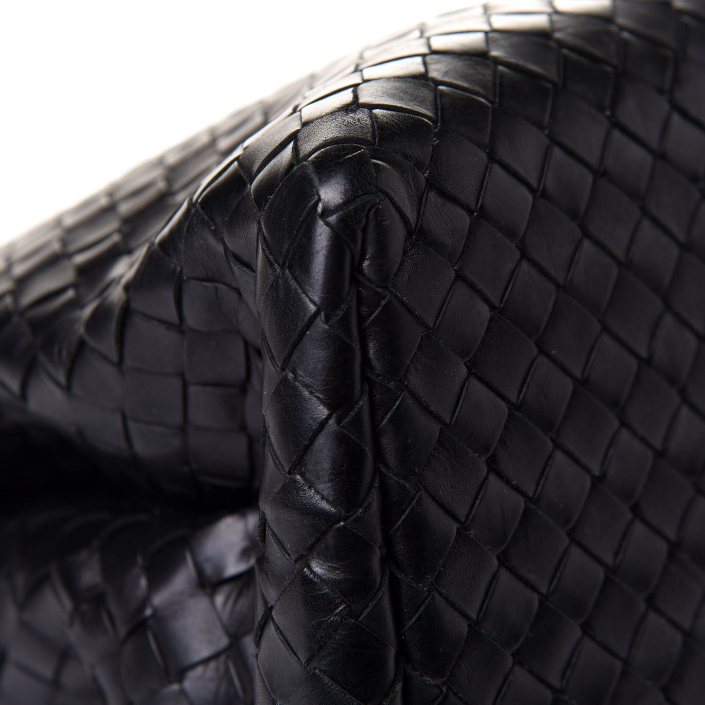 Nappa Intrecciato Medium Roma Tote Black