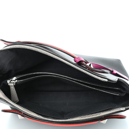 Fendi Vitello Dolce 4 Color Medium By The Way Boston Bag Carbone Magenta Multicolor 4 of 4