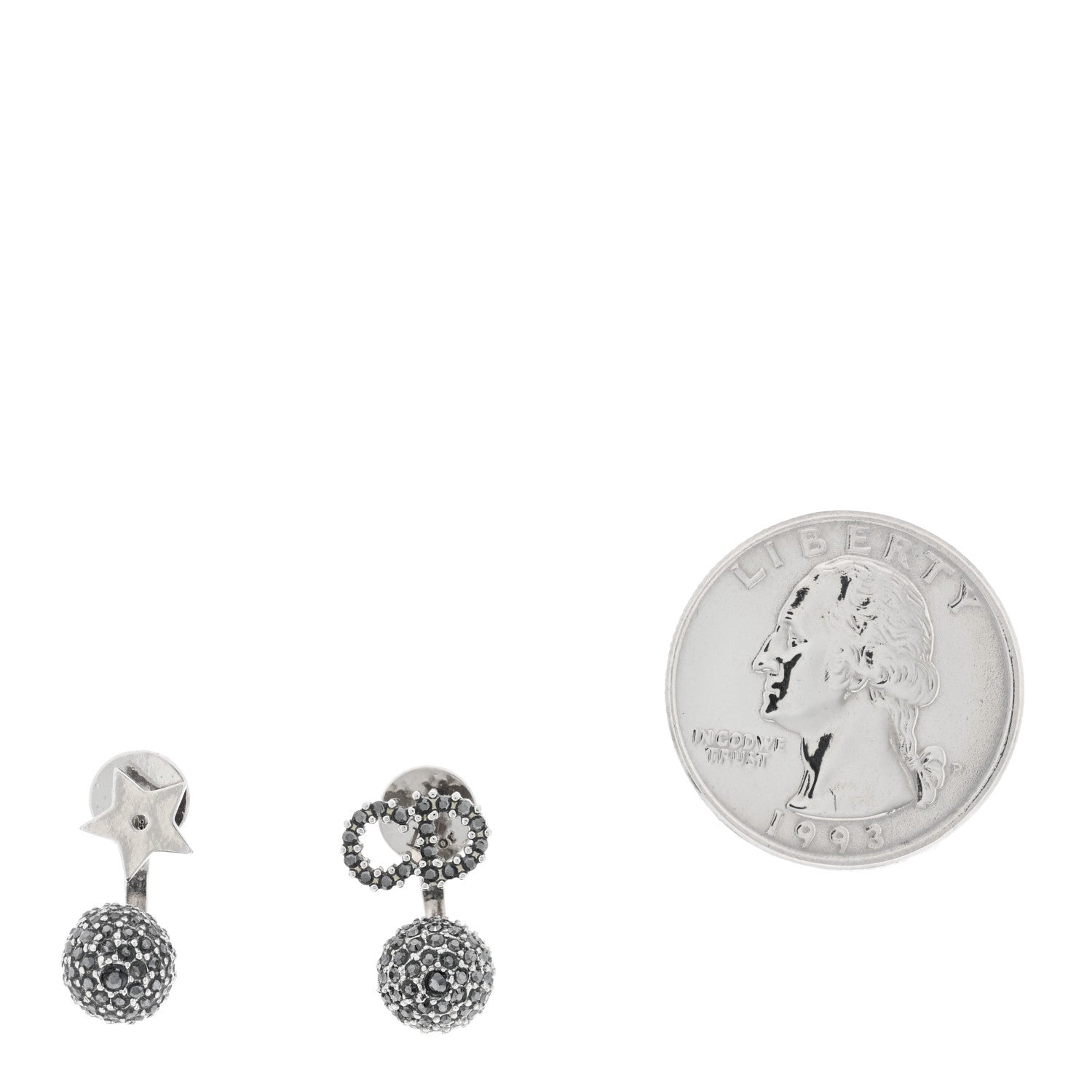 Christian Dior Crystal Star CD Mise En Dior Tribal Earrings 2 of 5
