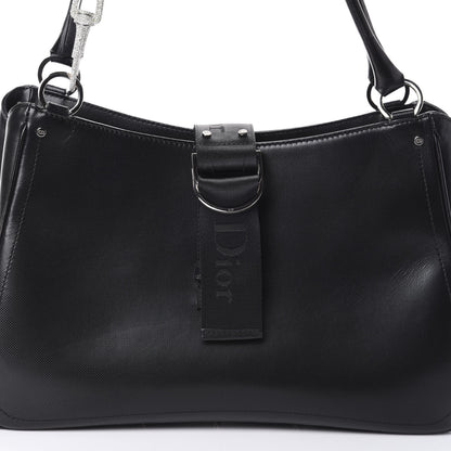Christian Dior Coated Canvas Crystal Hardcore Shoulder Bag Black 7 of 9