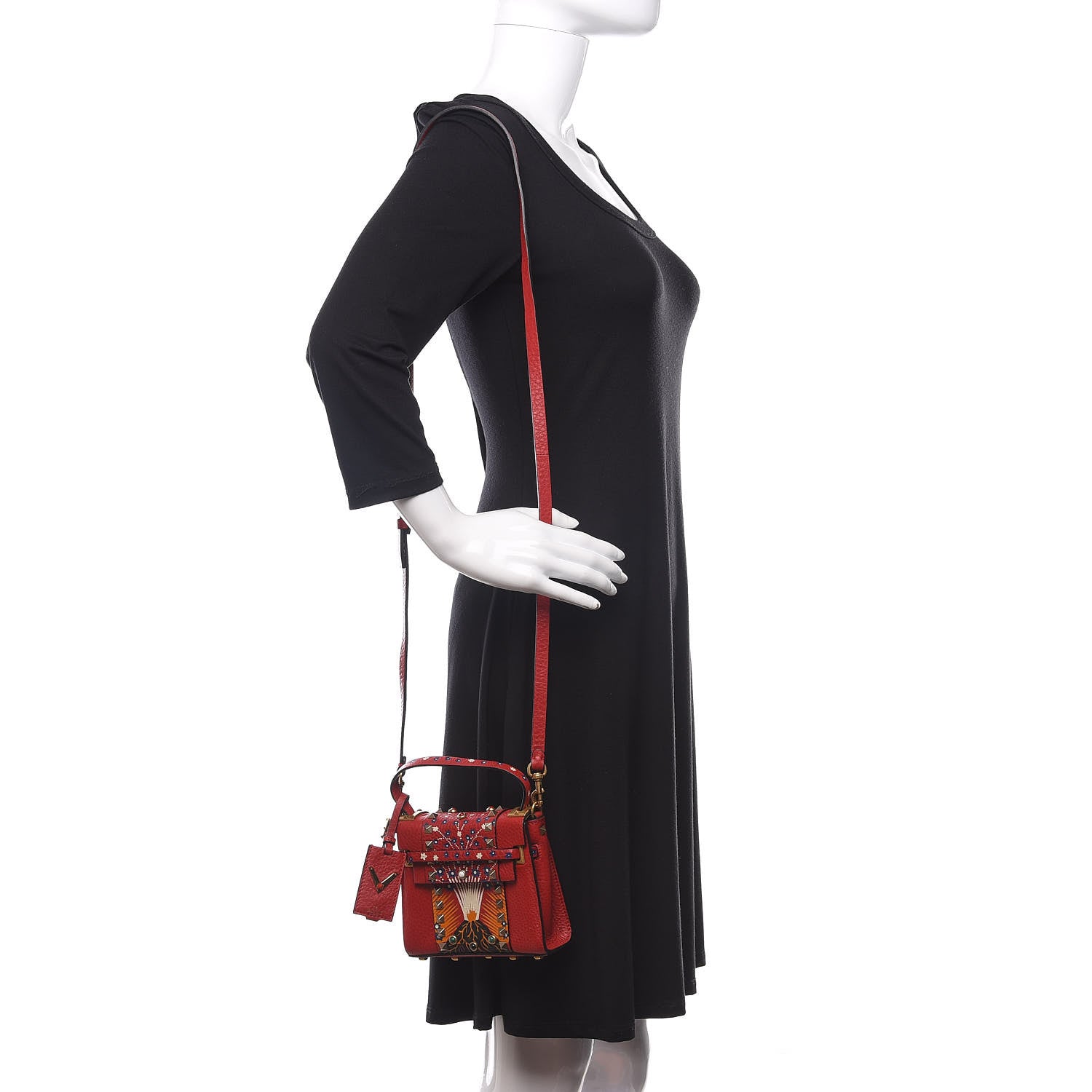 Valentino Garavani Grained Calfskin Enchanted Wonderland Micro My Rockstud Frame Bag Rosso Valentino 2 of 9