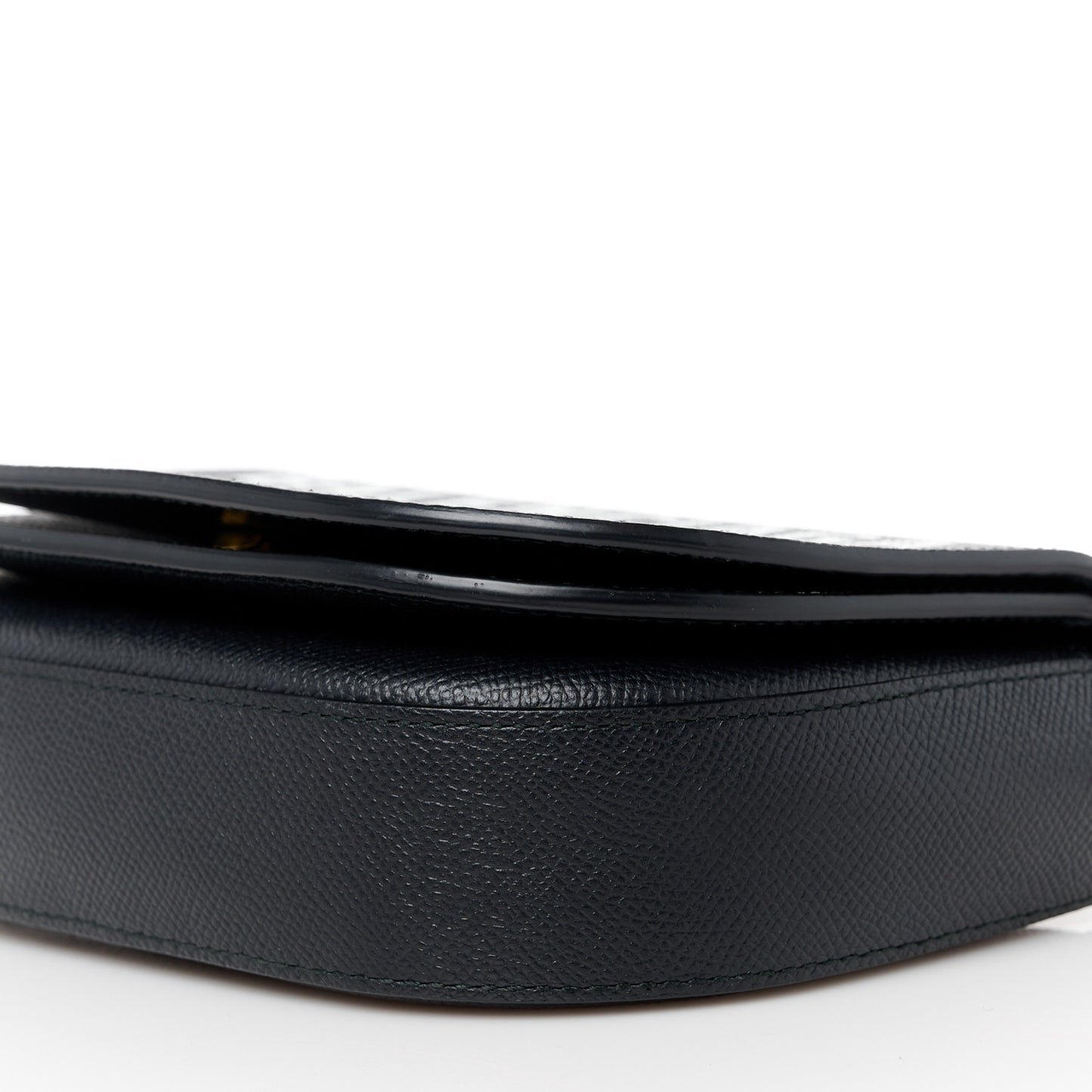 Grained Calfskin Logo Ville Day Bag XS Black