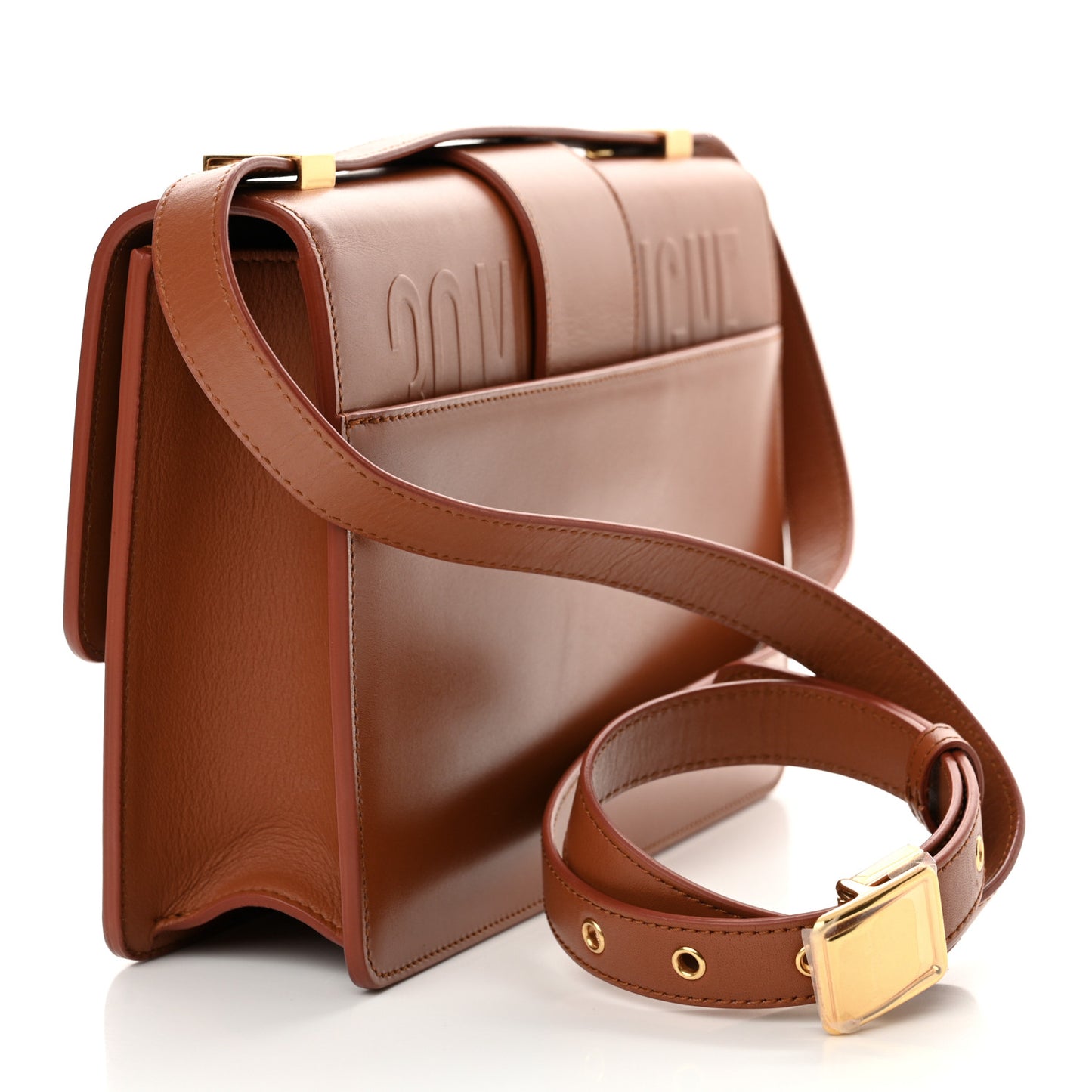 Smooth Calfskin 30 Montaigne Flap Bag Golden