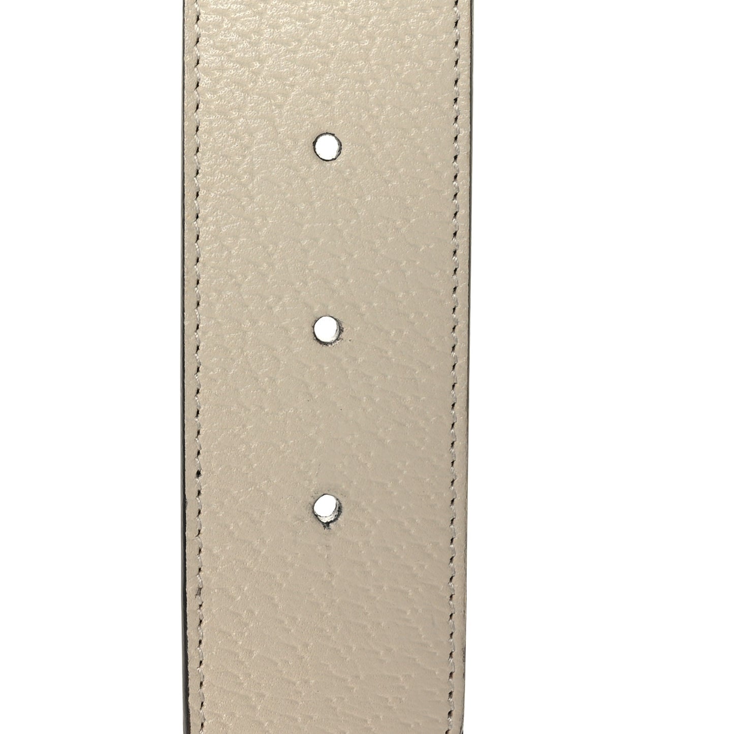 GG Supreme Monogram Matte Plutone Calfskin Double G 40mm Belt 95 38 Beige Ebony Mystic White