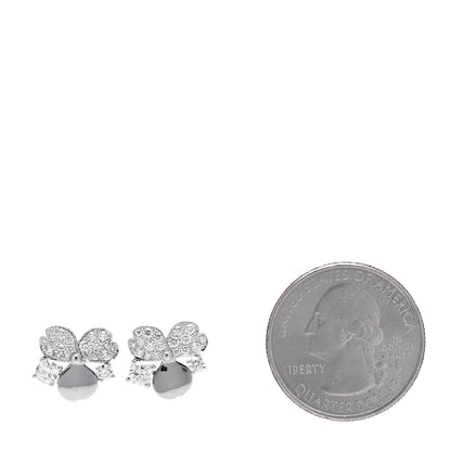 Tiffany Platinum Diamond Paper Flowers Cluster Earrings 2 of 5