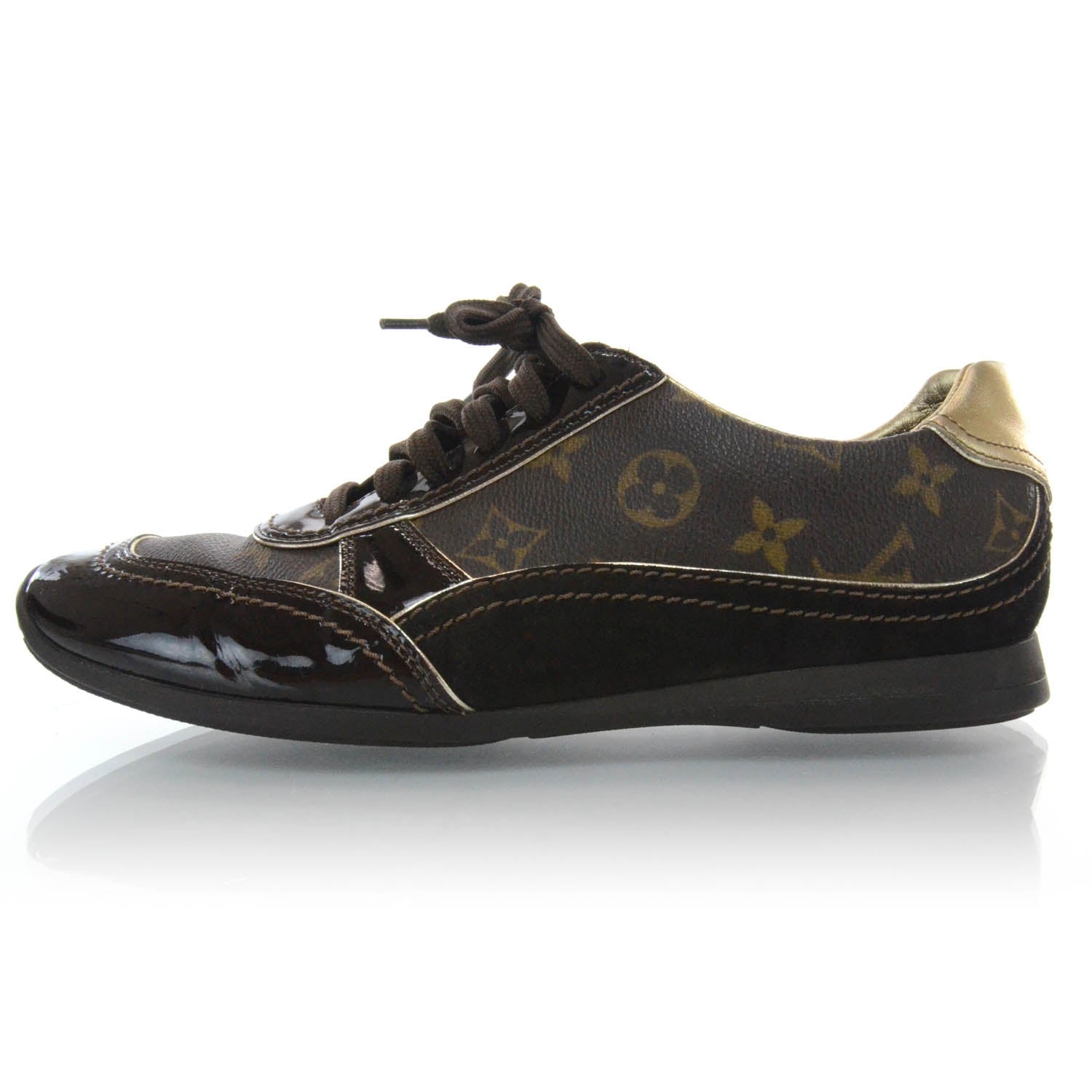 Louis Vuitton Patent Monogram Globe Trotter Sneakers 40 1 of 8