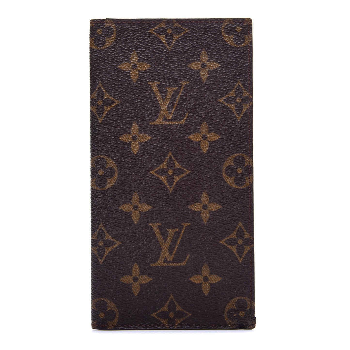 Monogram Checkbook Holder Case Wallet