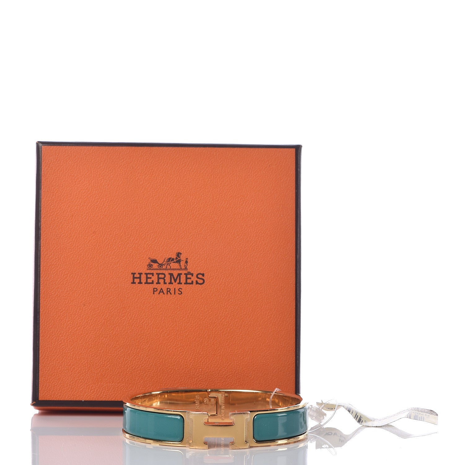 Hermes Enamel Narrow Clic Clac H Bracelet PM Emeraude 6 of 6