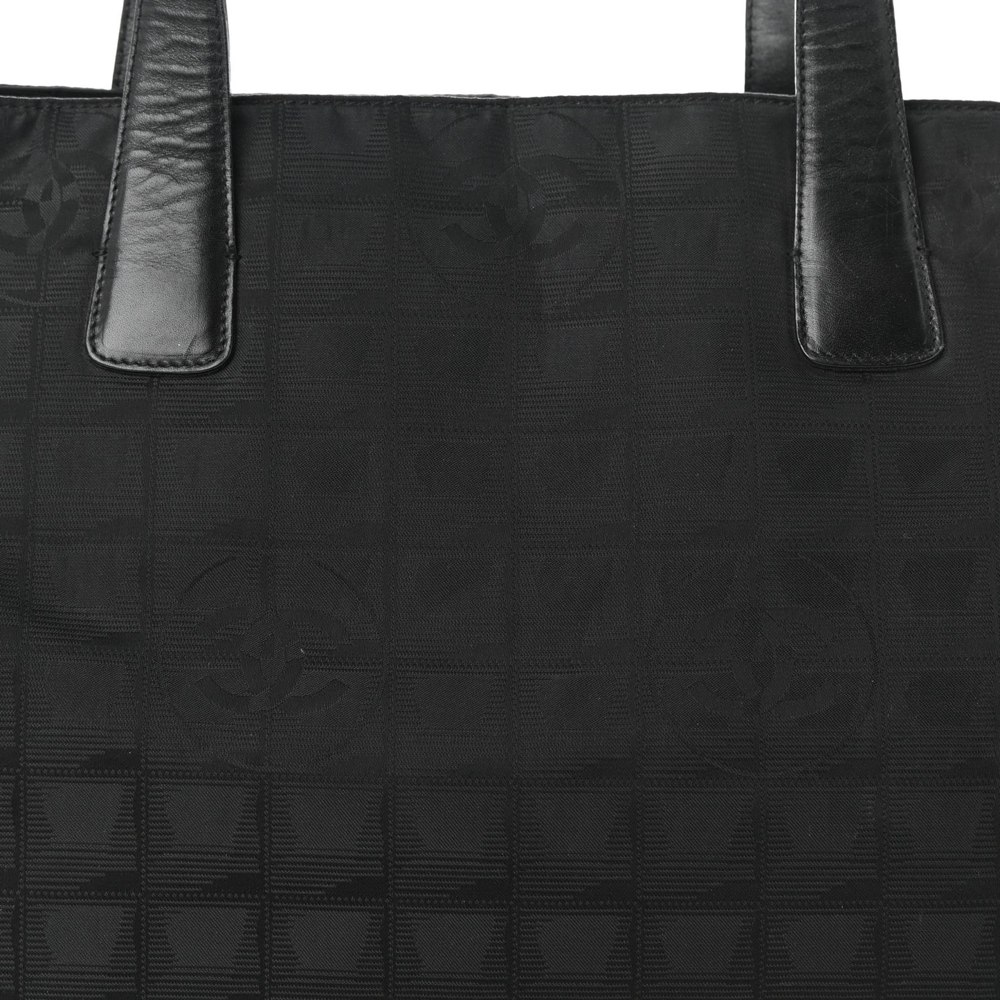 Nylon Medium Travel Tote Black