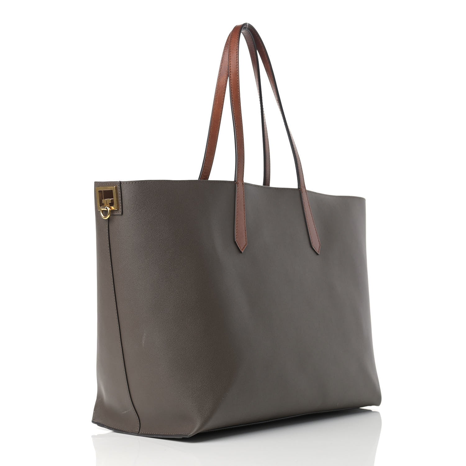 Givenchy Calfskin Medium GV Shopper Tote Grey 3 of 21