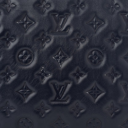 Louis Vuitton Lambskin Embossed Monogram Coussin PM Navy 7 of 9