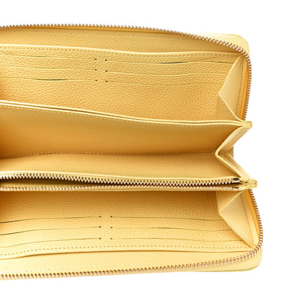 Louis Vuitton Empreinte Monogram Zippy Wallet Lemon Curd Yellow 5 of 10