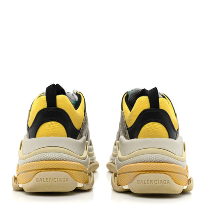 Balenciaga X GUCCI Maxi GG Supreme Monogram Womens Triple S Sneakers 38 Beige Ebony Black Green 4 of 12