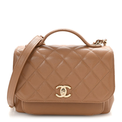 Chanel Caviar Quilted Medium Business Affinity Flap Beige 1 of 13