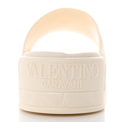 Valentino Garavani Rubber Atelier 03 Rose Edition 25/40mm Platform Slide Sandals 40 Avorio 7 of 8