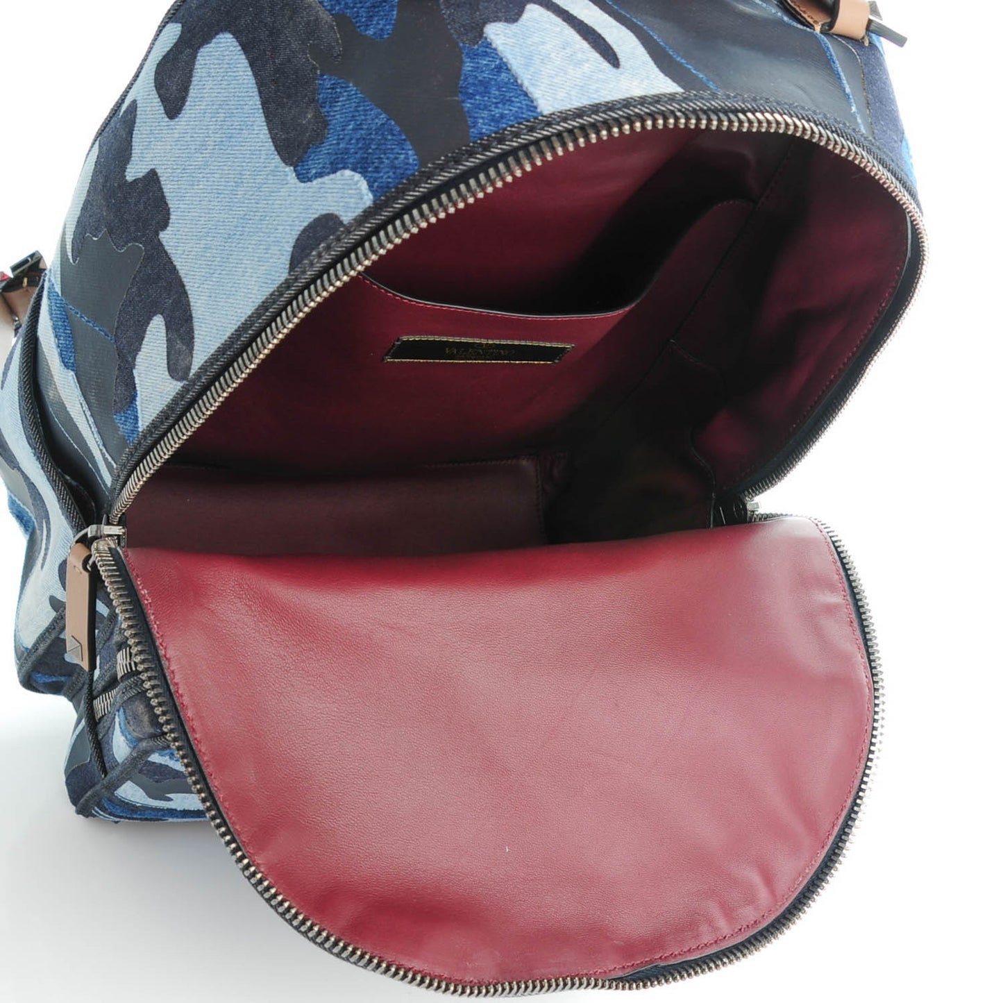 Denim Camouflage Backpack Blue