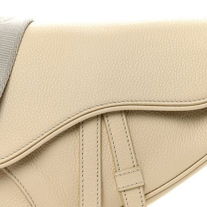 Christian Dior Grained Calfskin Mens Mini Saddle Bag Latte 8 of 10