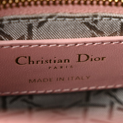 Christian Dior Lambskin Cannage Small My ABCDior Lady Dior Pink 6 of 14