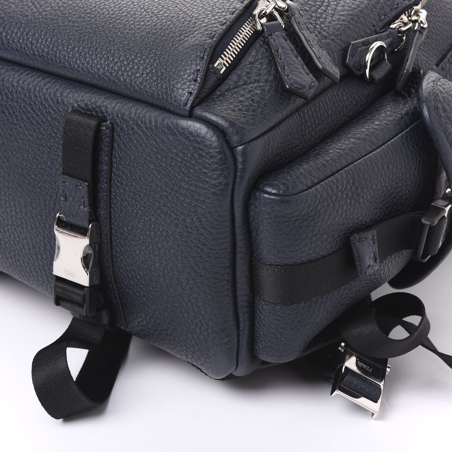 Calfskin Romano Selleria Backpack Navy