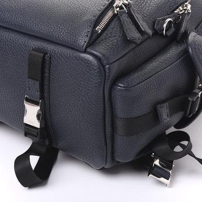 Fendi Calfskin Romano Selleria Backpack Navy 9 of 9